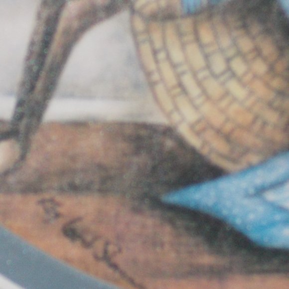 Vintage print matted & Framed - Picture 3 of 6